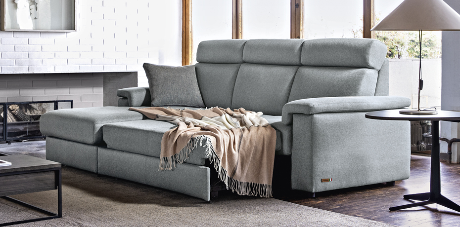 Fagnone - corner sofa with sliding mechanism - left peninsula